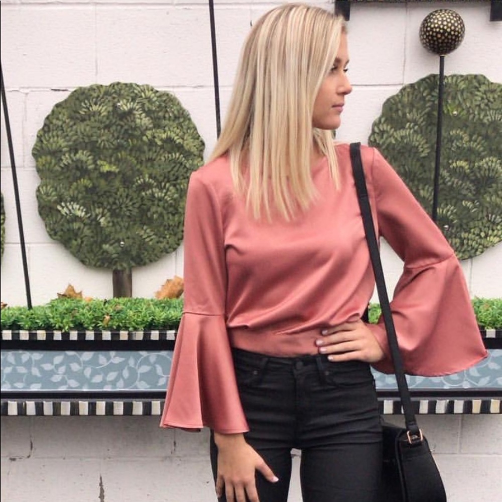 charmeuse tie back top